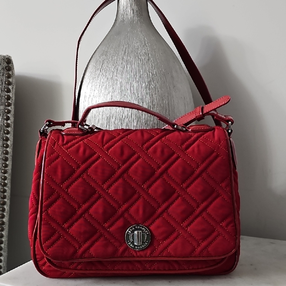 Vera Bradley Red Quilted Crossbody Bag